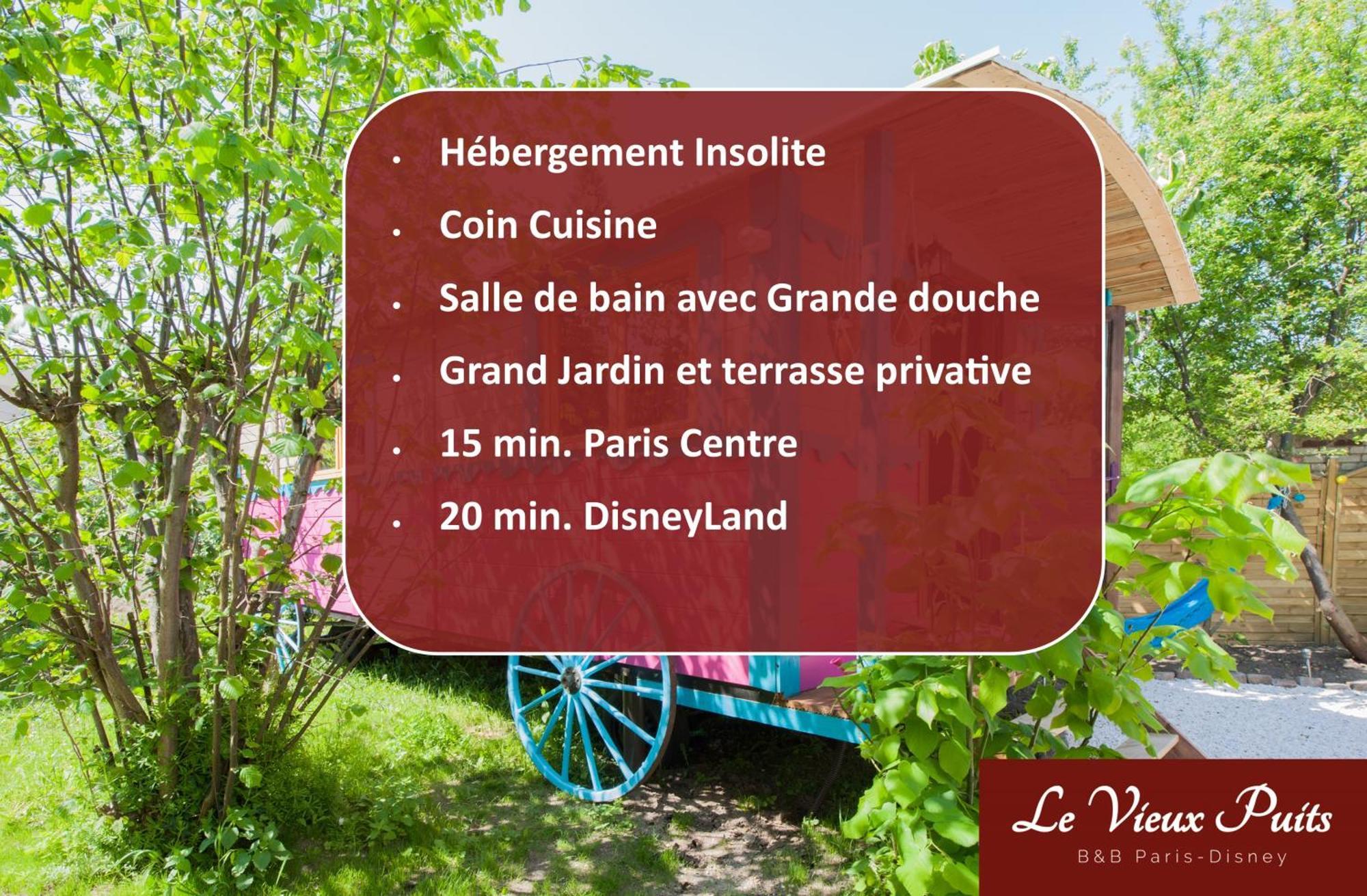 Roulotte Insolite Avec Terrasse Proche Paris Noisy-le-Grand Eksteriør billede